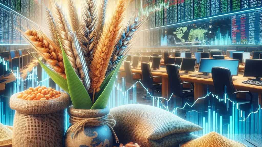 combine harvester field